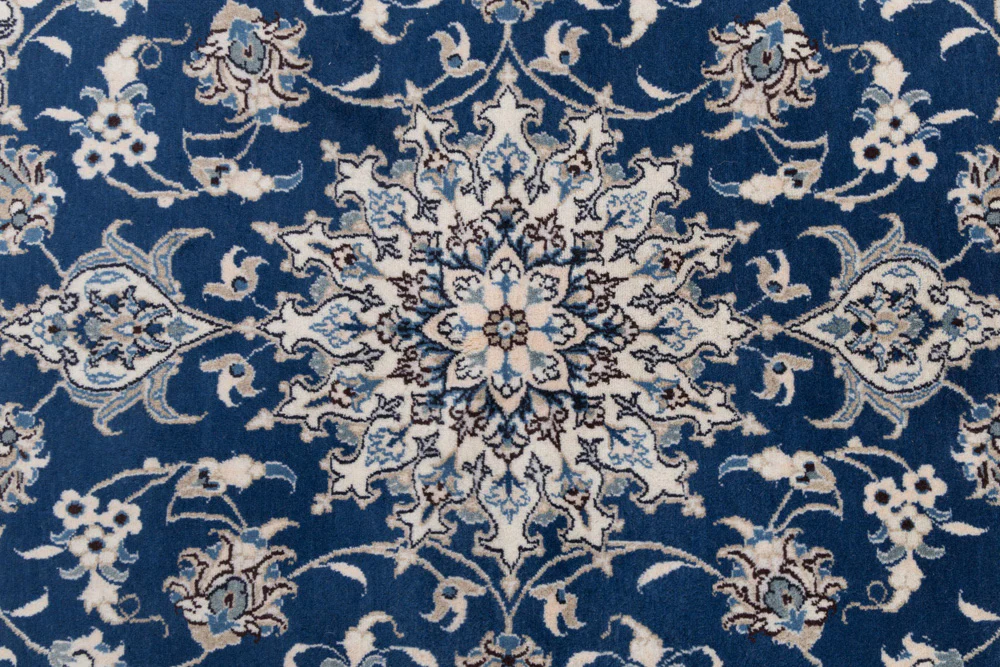 Perserteppich - Nain - 217 x 154 cm - dunkelblau - Image 8