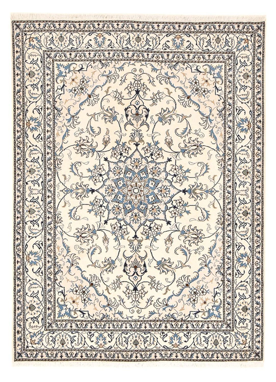 Perserteppich - Nain - 230 x 167 cm - hellbeige