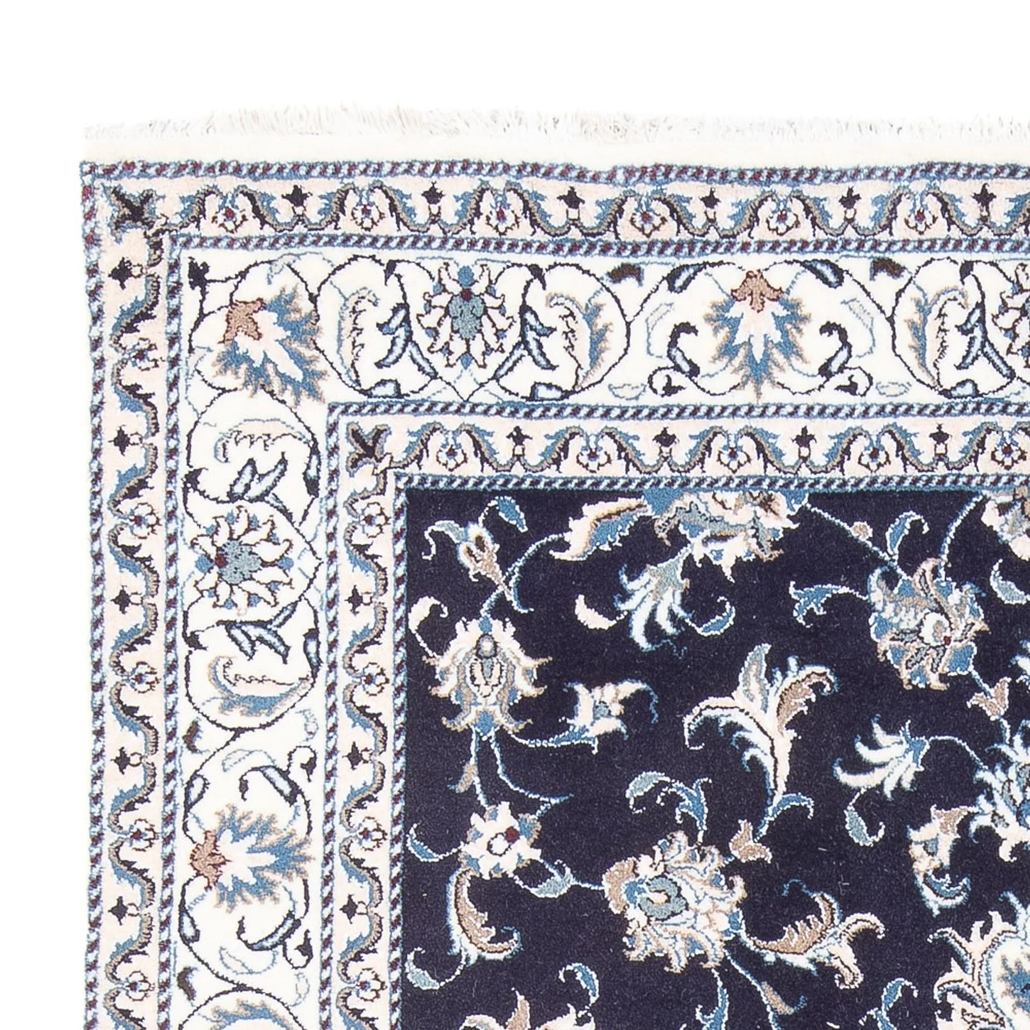 Perserteppich - Nain - 232 x 168 cm - dunkelblau - Image 3