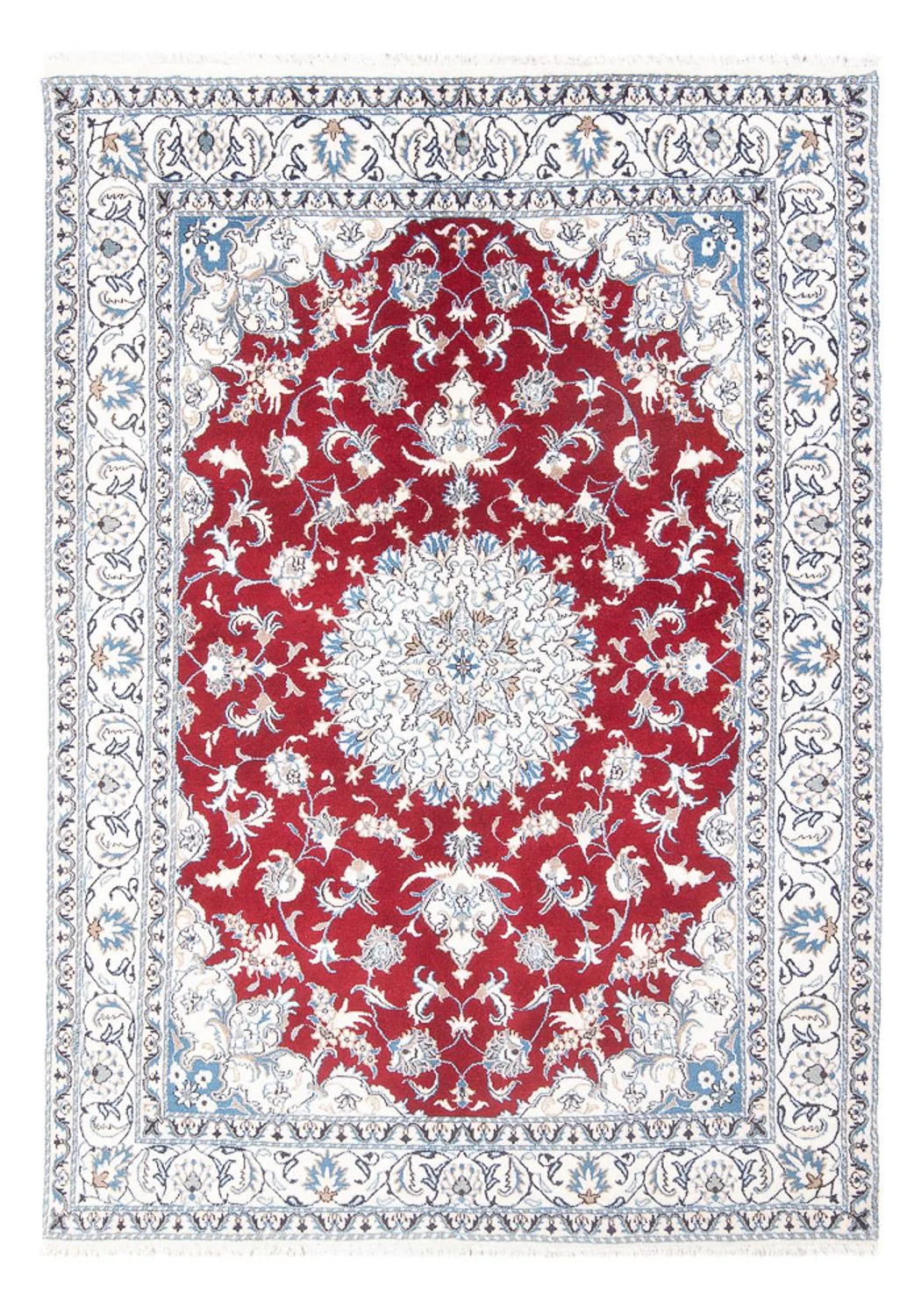 Perserteppich - Nain - 234 x 165 cm - rot