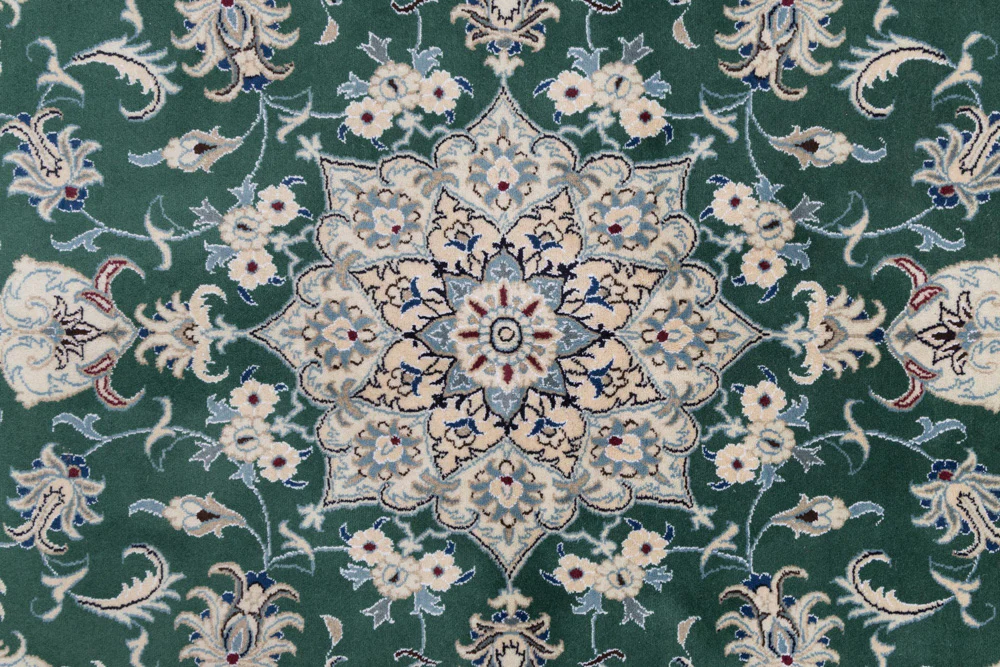 Perserteppich - Nain - 237 x 162 cm - grün - Image 8