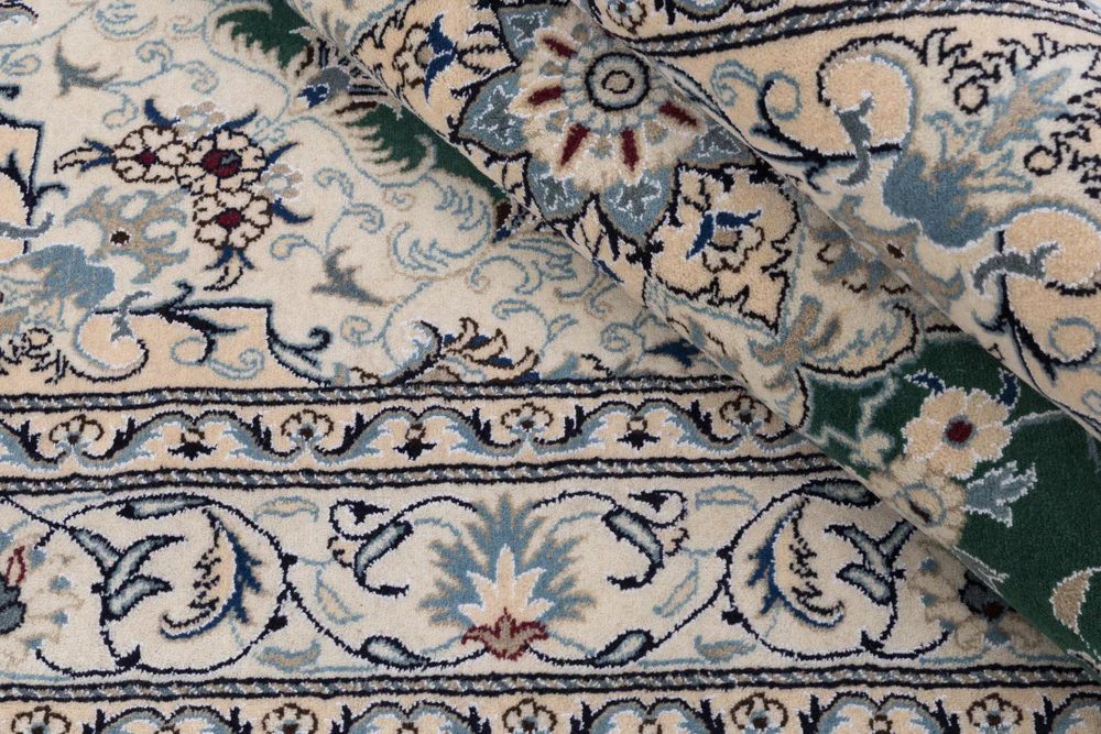 Perserteppich - Nain - 237 x 162 cm - grün - Image 9