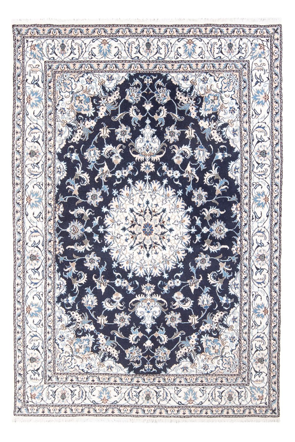 Perserteppich - Nain - 241 x 167 cm - dunkelblau