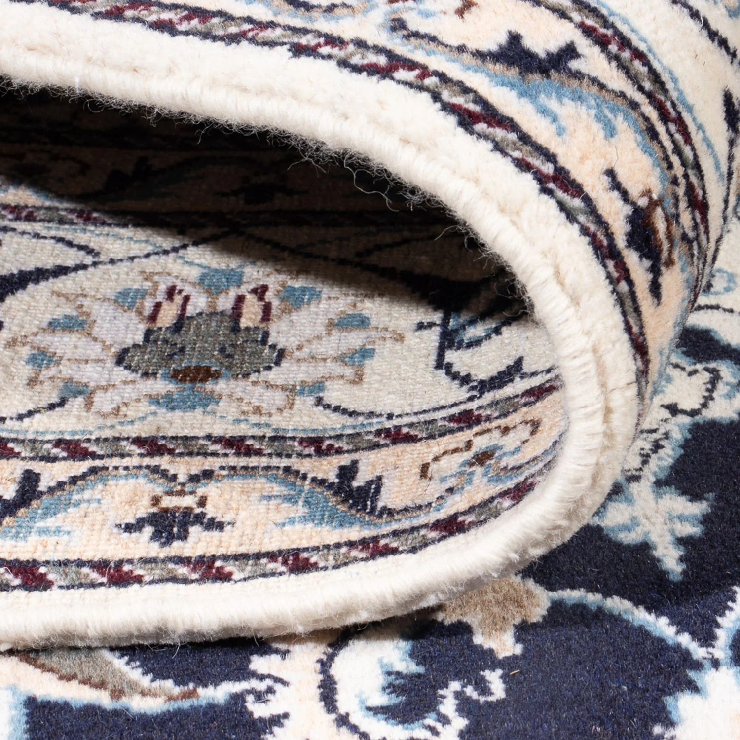 Perserteppich - Nain - 241 x 167 cm - dunkelblau - Image 4