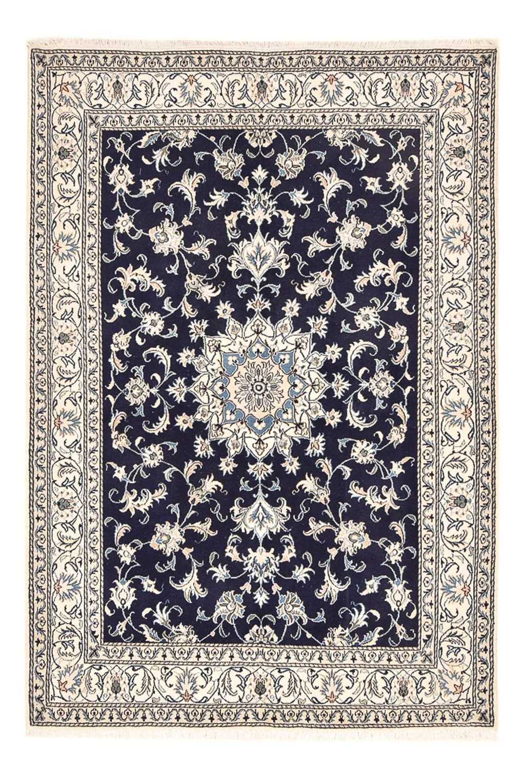 Perserteppich - Nain - 245 x 167 cm - dunkelblau