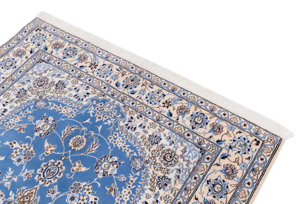Perserteppich - Nain - 249 x 157 cm - hellblau - Image 4