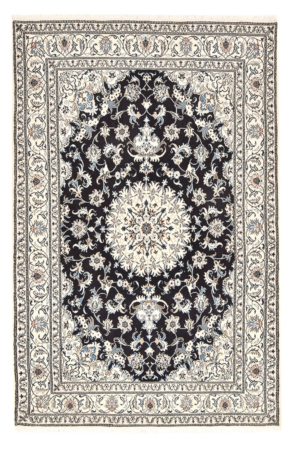 Perserteppich - Nain - 252 x 161 cm - dunkelblau