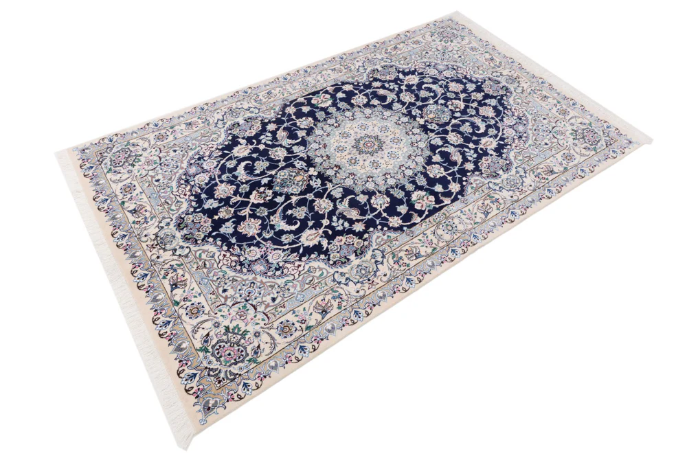 Perserteppich - Nain - 254 x 154 cm - dunkelblau - Image 2