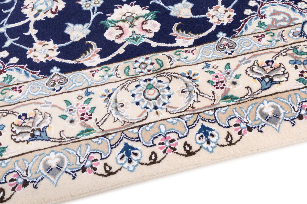 Perserteppich - Nain - 254 x 154 cm - dunkelblau - Image 5