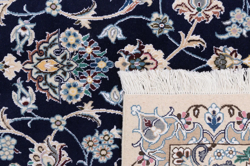 Perserteppich - Nain - 254 x 154 cm - dunkelblau - Image 7