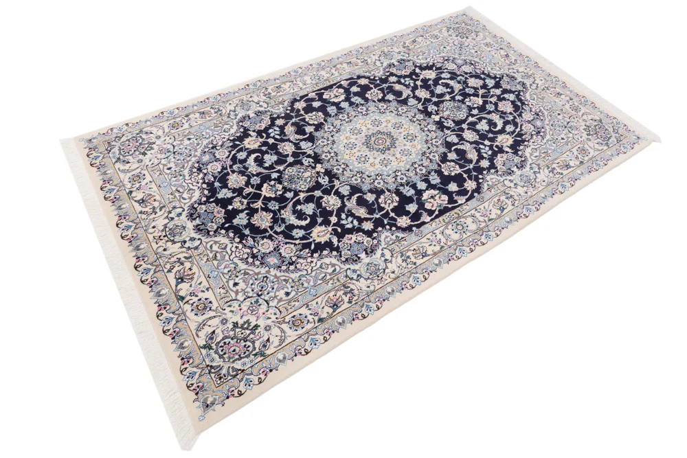 Perserteppich - Nain - 255 x 158 cm - dunkelblau - Image 2