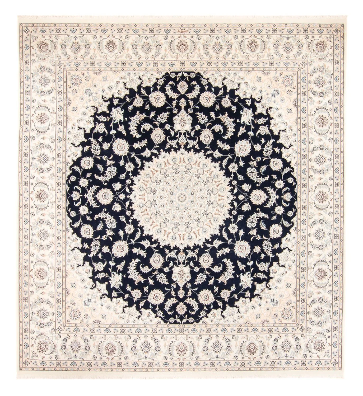 Perserteppich - Nain - 260 x 245 cm - dunkelblau