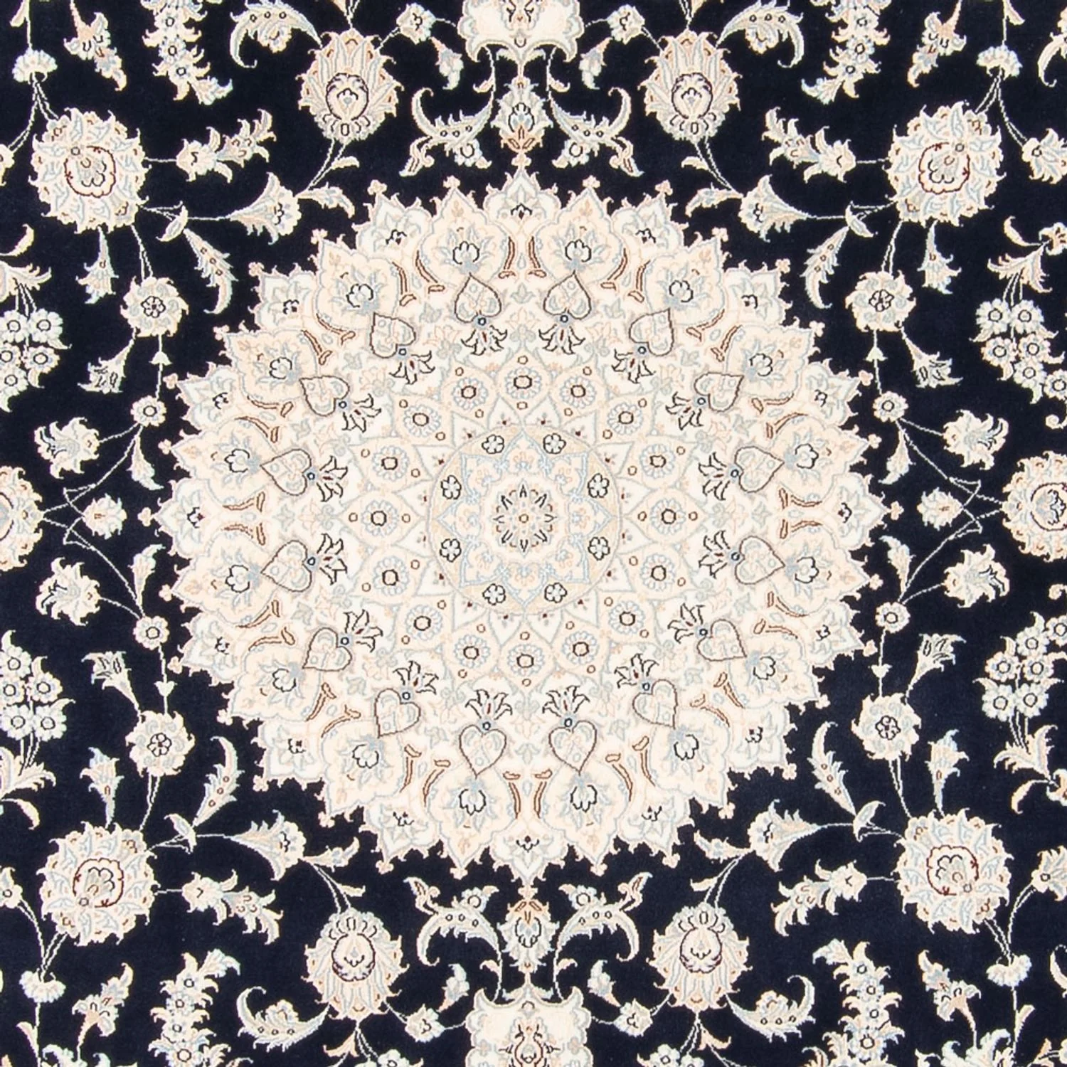 Perserteppich - Nain - 260 x 245 cm - dunkelblau - Image 2