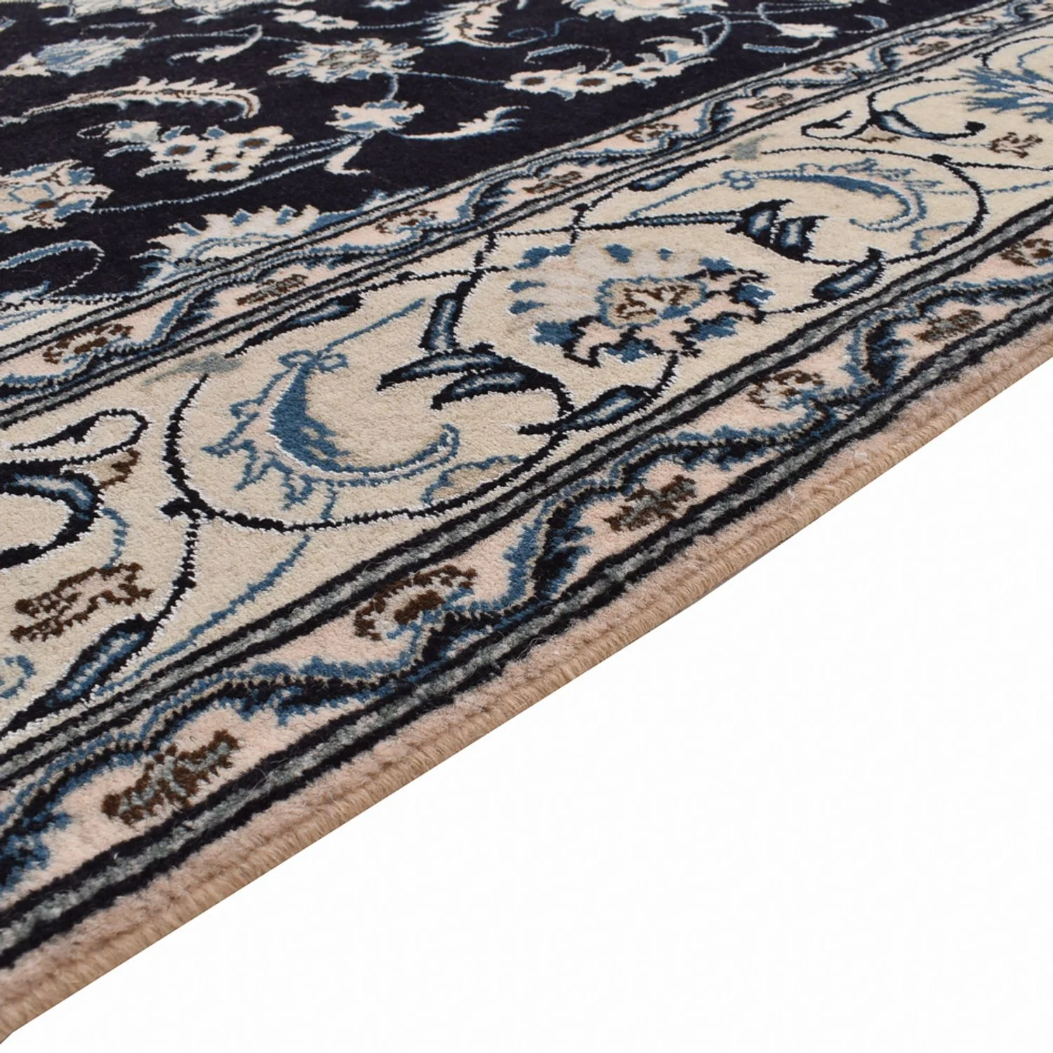 Perserteppich - Nain - 298 x 202 cm - dunkelblau - Image 3