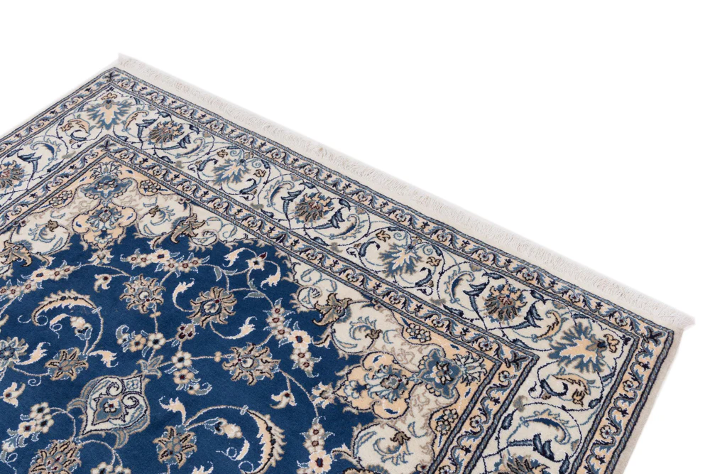 Perserteppich - Nain - 299 x 194 cm - blau - Image 4