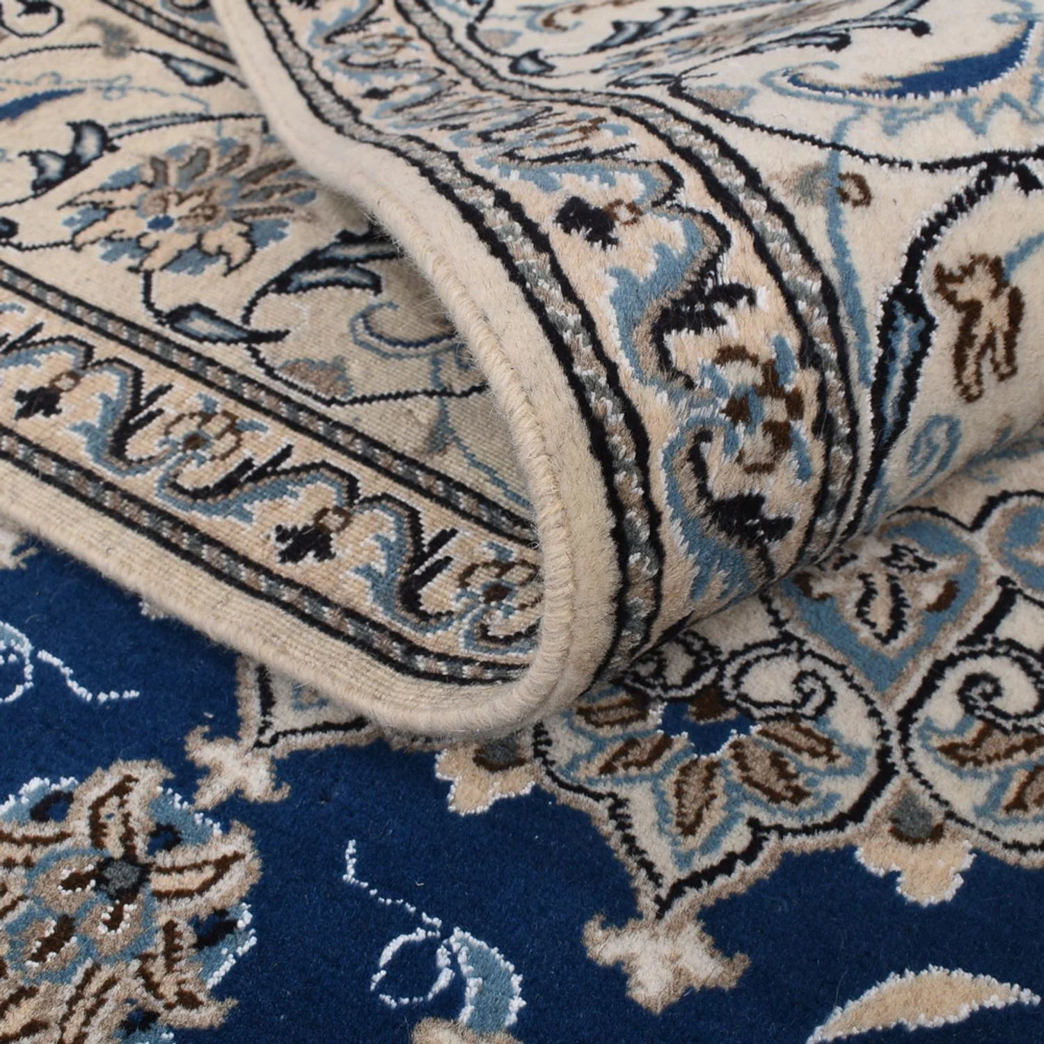 Perserteppich - Nain - 300 x 197 cm - blau - Image 4