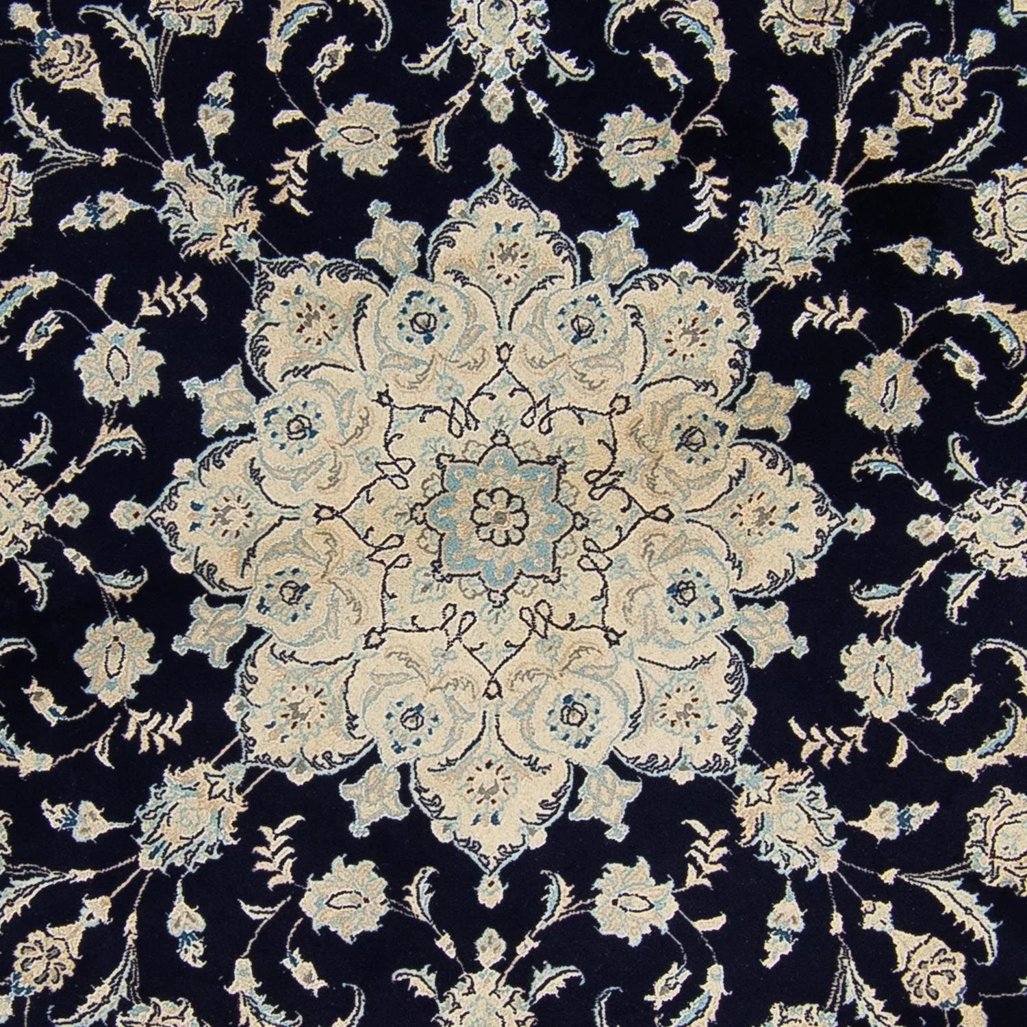 Perserteppich - Nain 300 x 300 cm - dunkelblau - Image 2