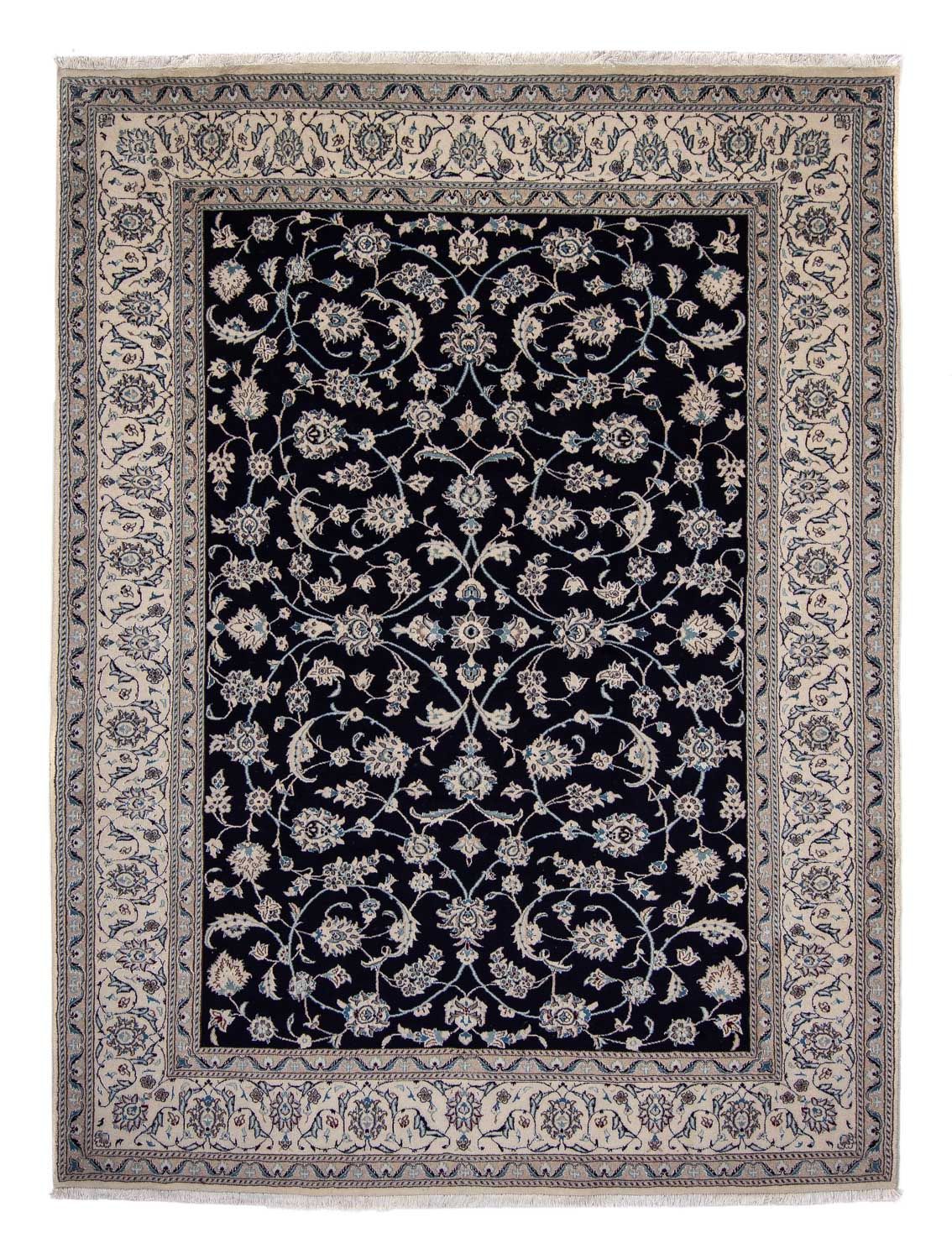 Perserteppich - Nain 338 x 245 cm - dunkelblau