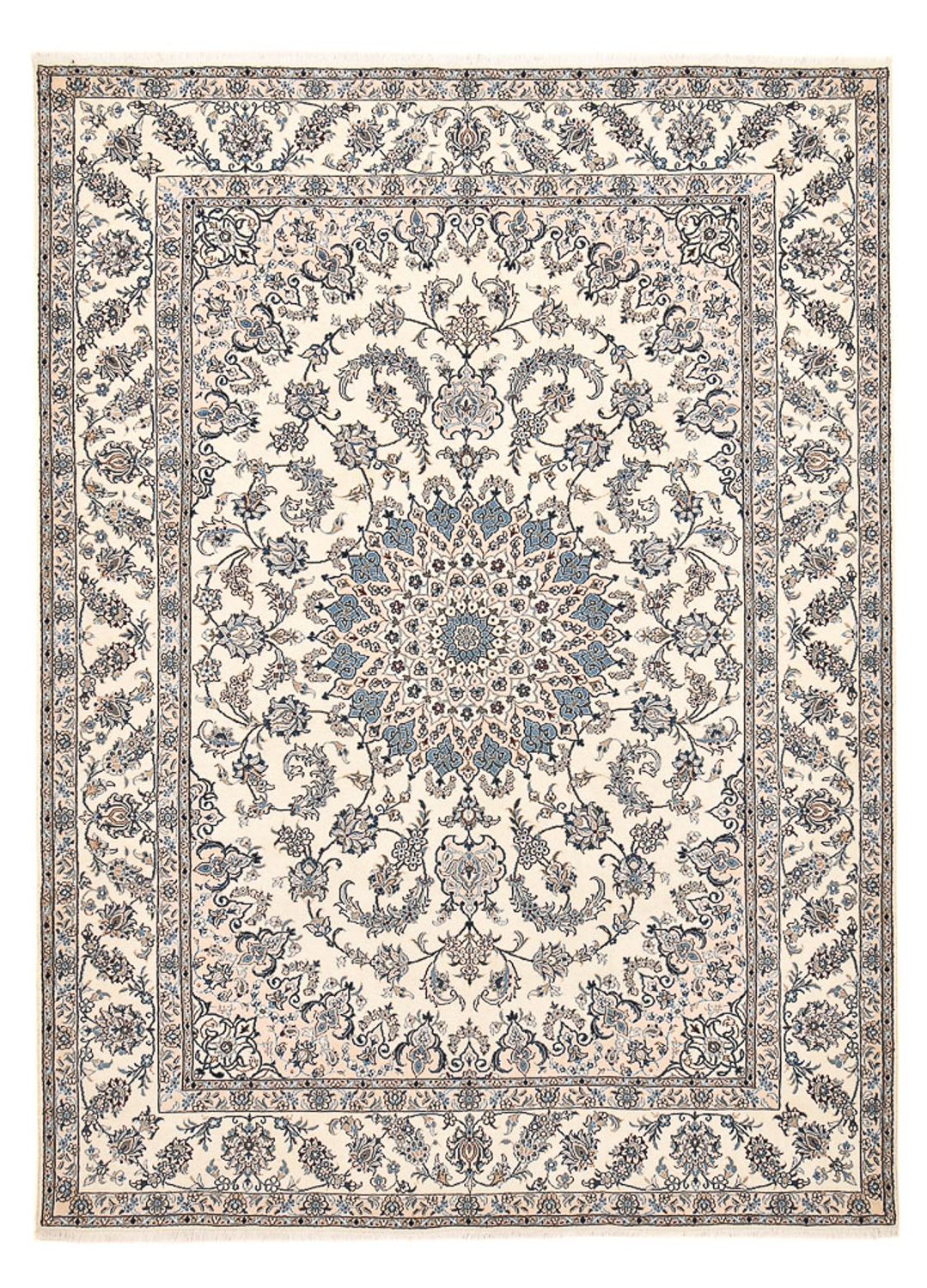 Perserteppich - Nain - 342 x 243 cm - hellbeige