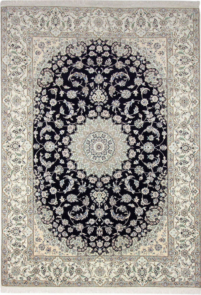Perserteppich - Nain - 345 x 246 cm - dunkelblau