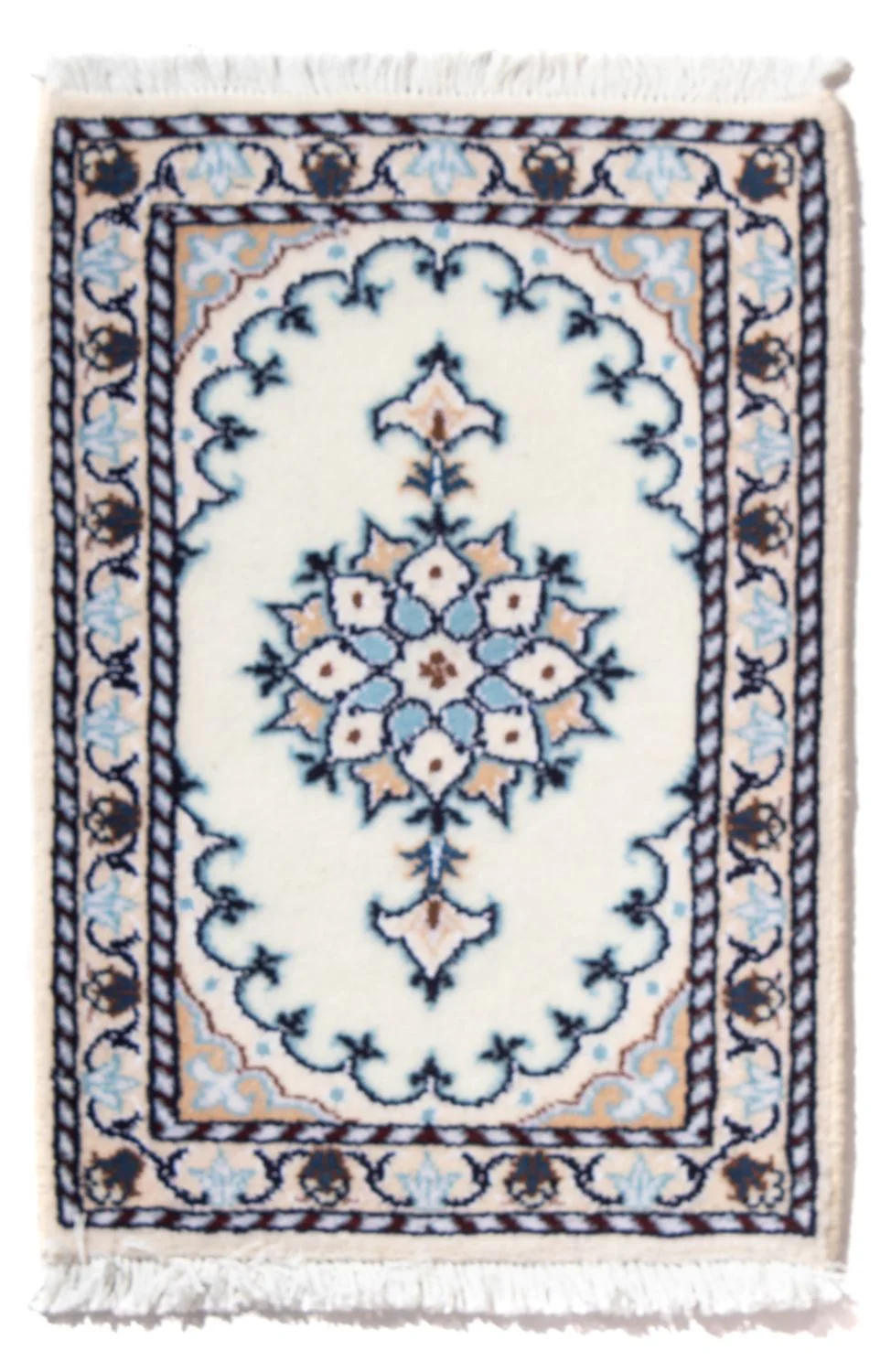 Perserteppich - Nain - 60 x 40 cm - hellblau