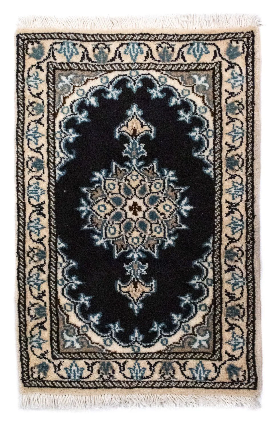 Perserteppich - Nain 60 x 40 cm - blau