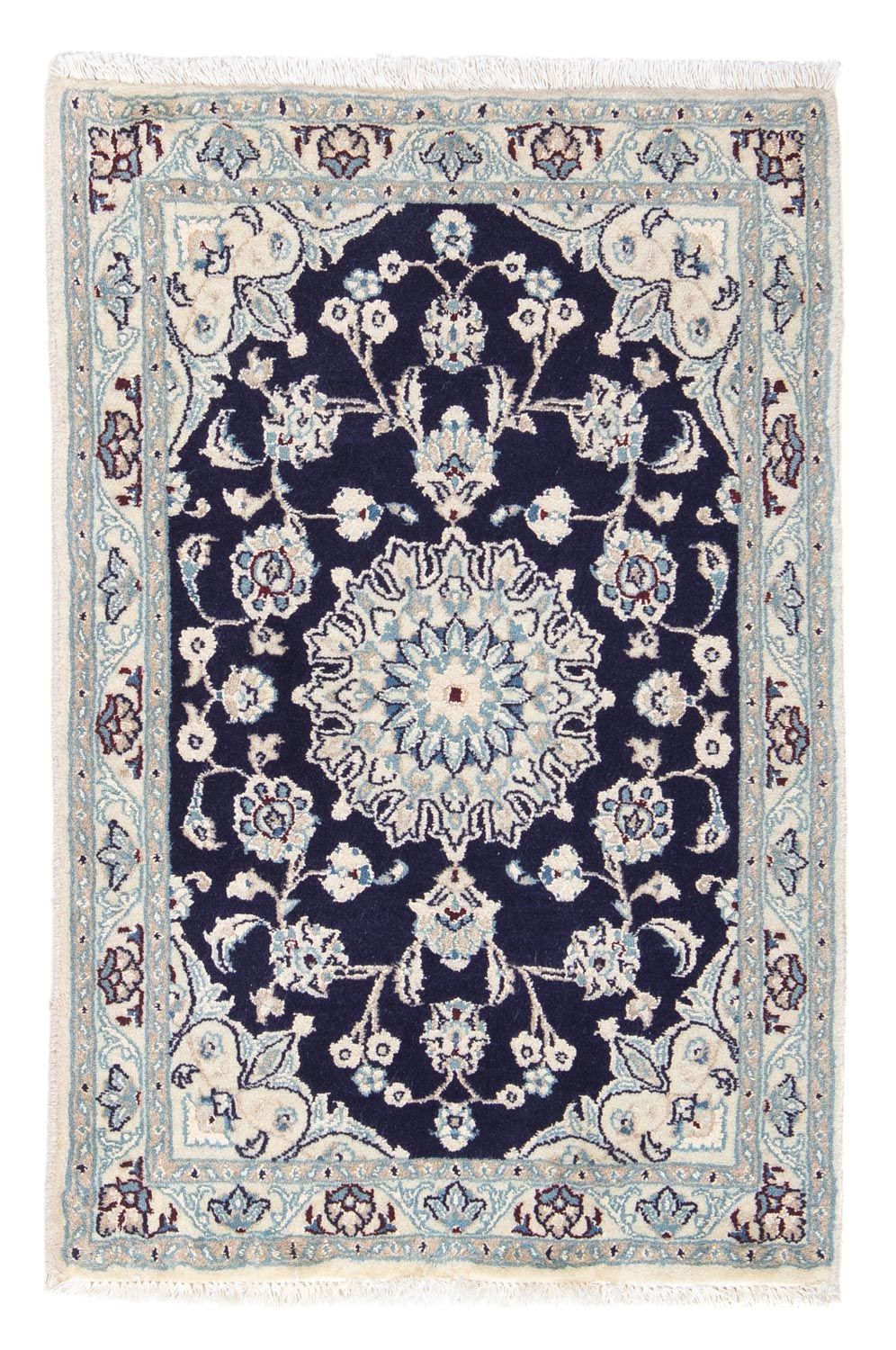 Perserteppich - Nain 85 x 55 cm - dunkelblau