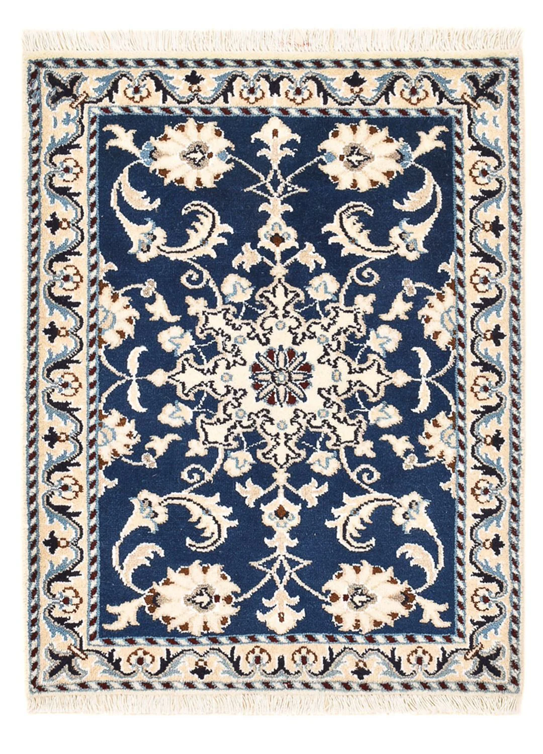 Perserteppich - Nain - 85 x 60 cm - blau