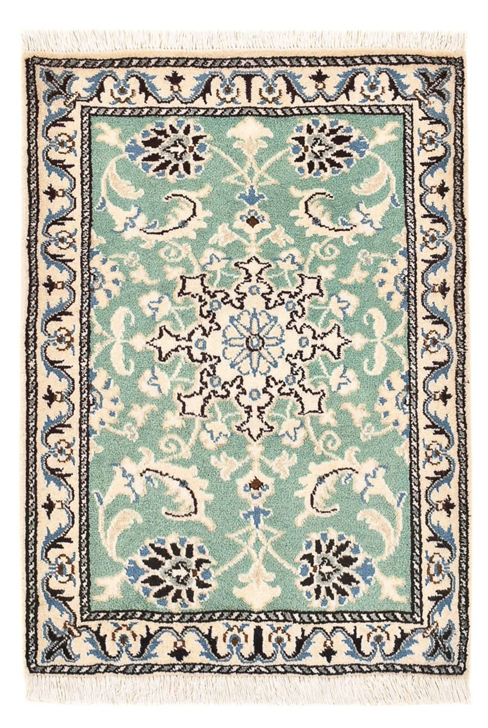 Perserteppich - Nain - 87 x 59 cm - hellgrün