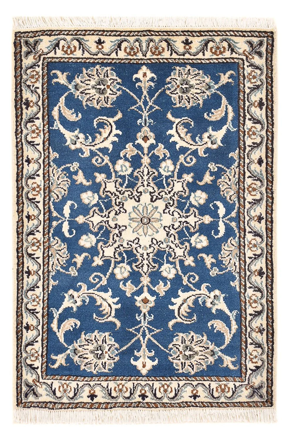 Perserteppich - Nain - 88 x 60 cm - blau