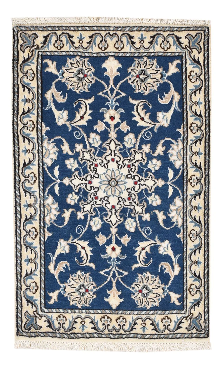 Perserteppich - Nain - 90 x 56 cm - blau