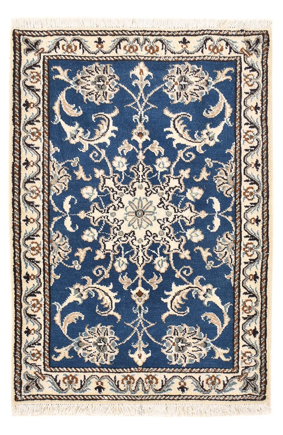 Perserteppich - Nain - 90 x 58 cm - blau