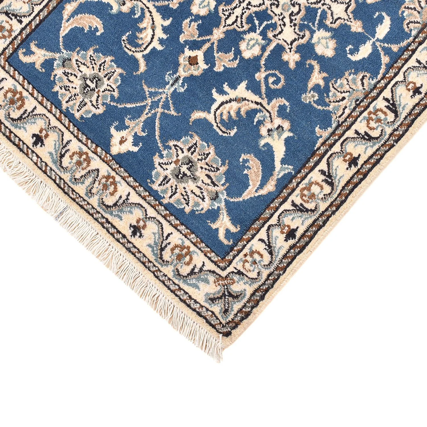 Perserteppich - Nain - 90 x 58 cm - blau - Image 2