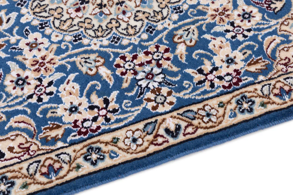 Perserteppich - Nain - 90 x 60 cm - blau - Image 5