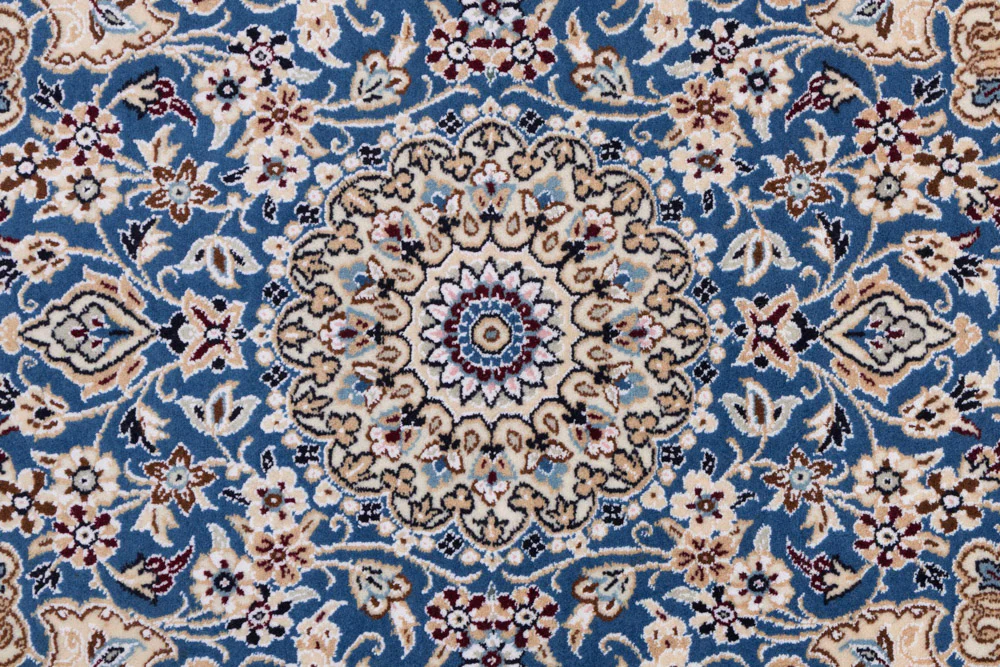 Perserteppich - Nain - 90 x 60 cm - blau - Image 7