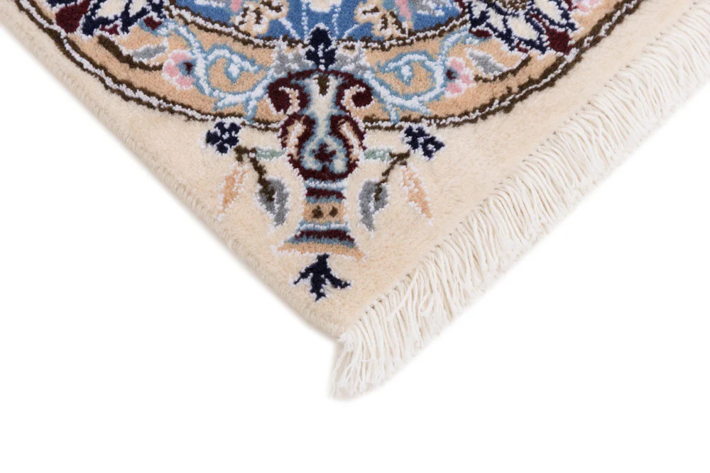 Perserteppich - Nain - 90 x 60 cm - blau - Image 6