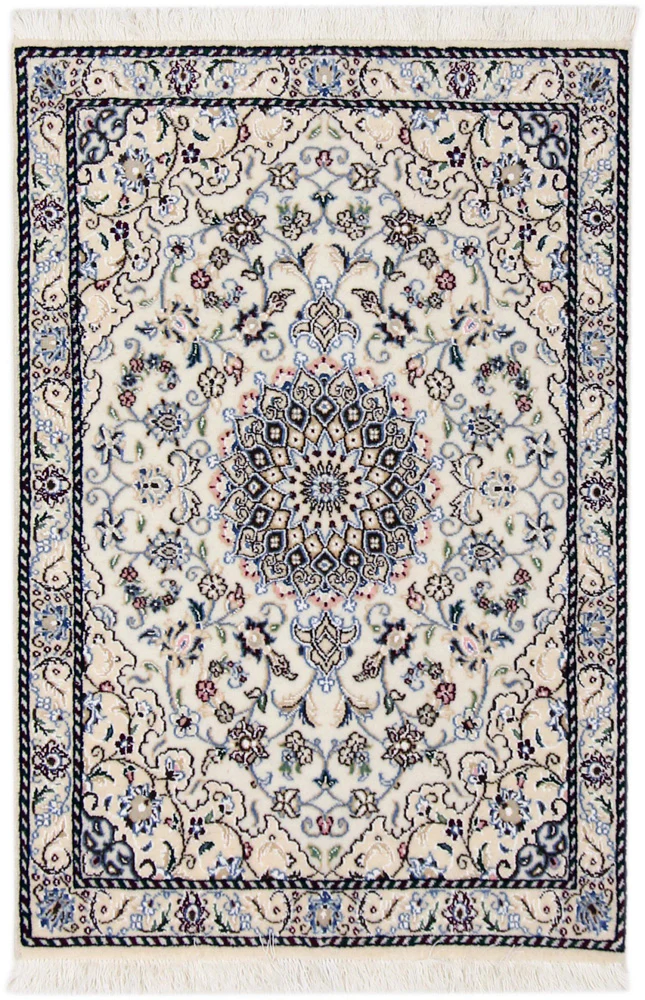 Perserteppich - Nain - 90 x 60 cm - creme