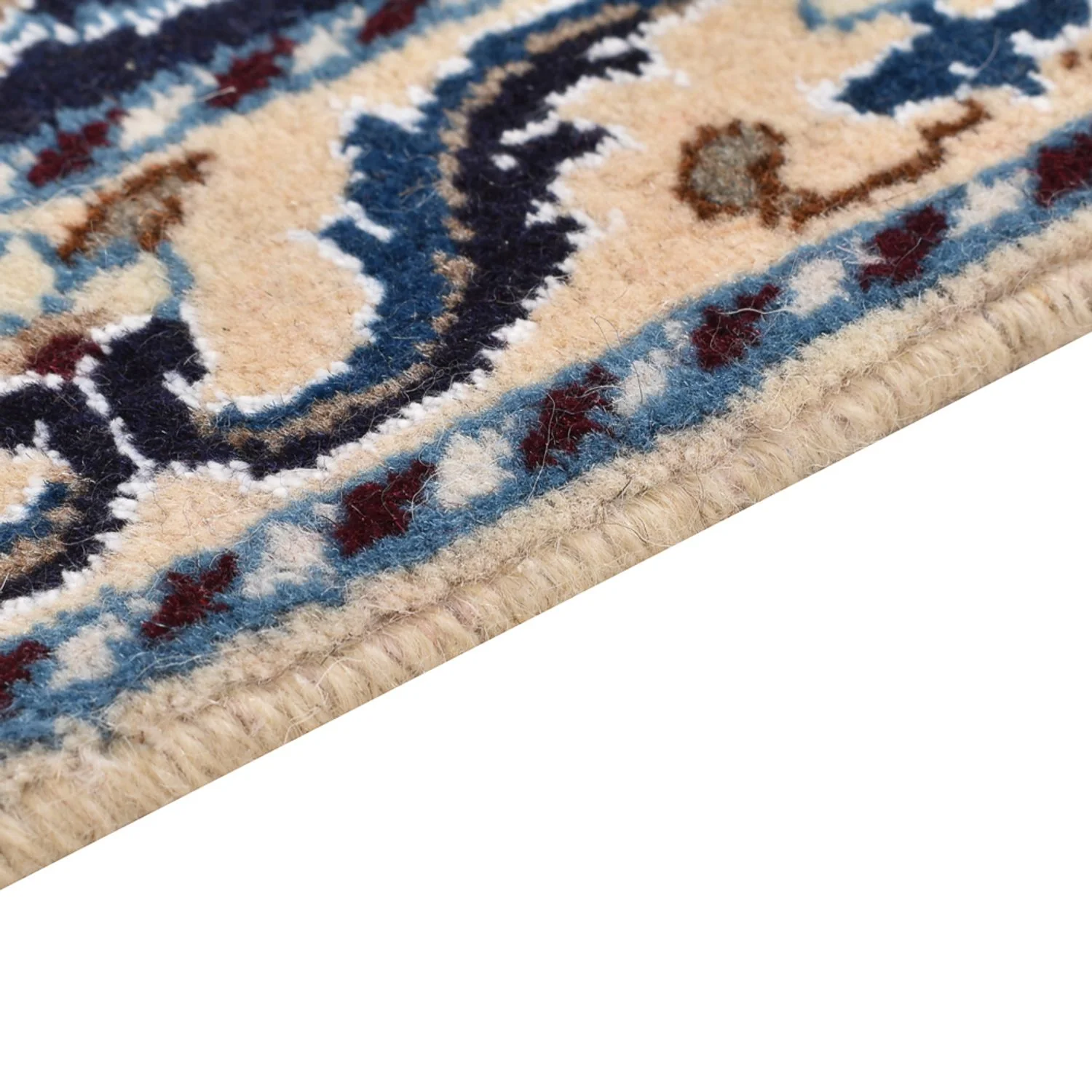 Perserteppich - Nain - 90 x 60 cm - dunkelblau - Image 3