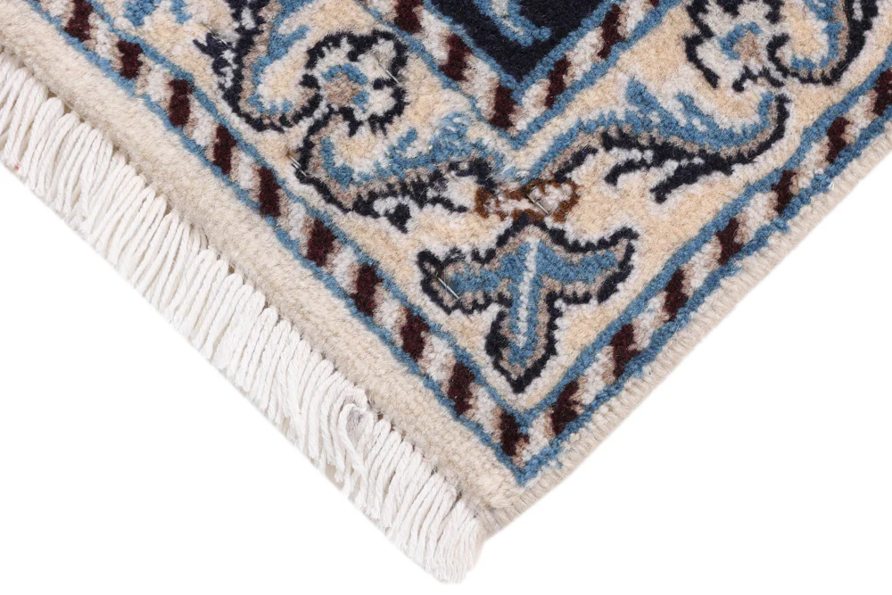 Perserteppich - Nain - 90 x 60 cm - dunkelblau - Image 5