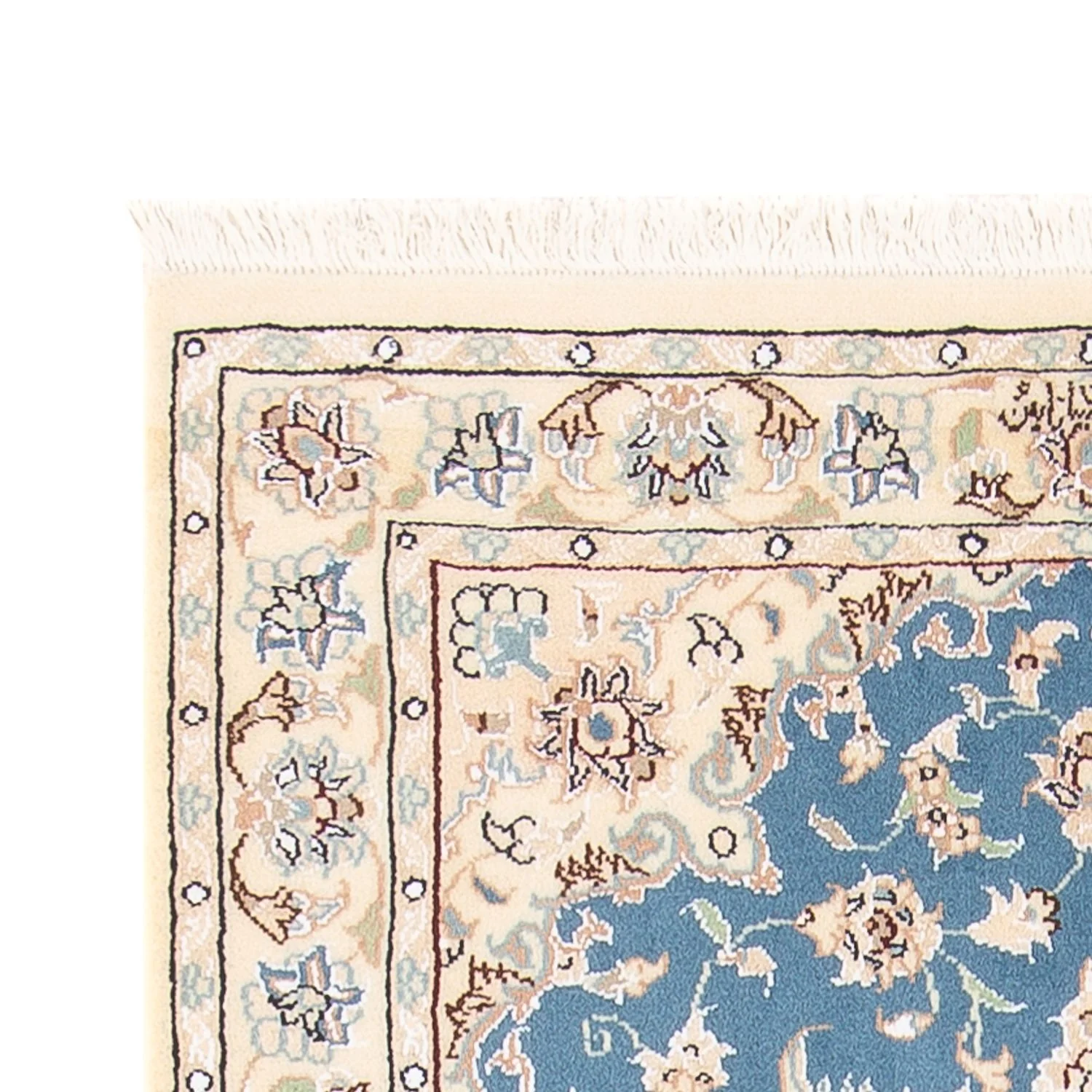 Perserteppich - Nain - Premium - 138 x 76 cm - hellblau - Image 3