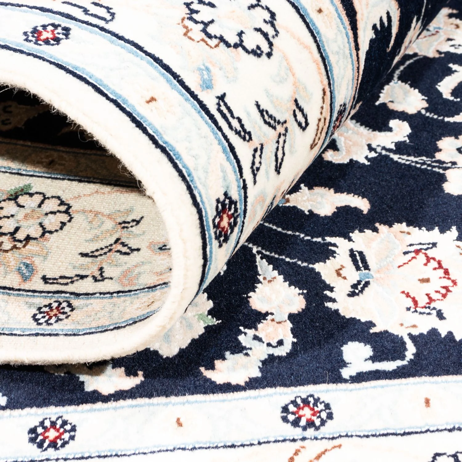 Perserteppich - Nain - Premium - 152 x 107 cm - dunkelblau - Image 4