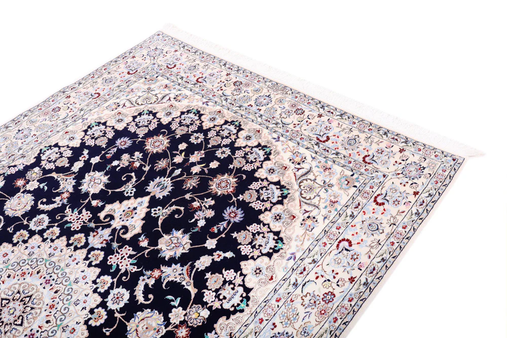 Perserteppich - Nain - Premium - 240 x 154 cm - dunkelblau - Image 4