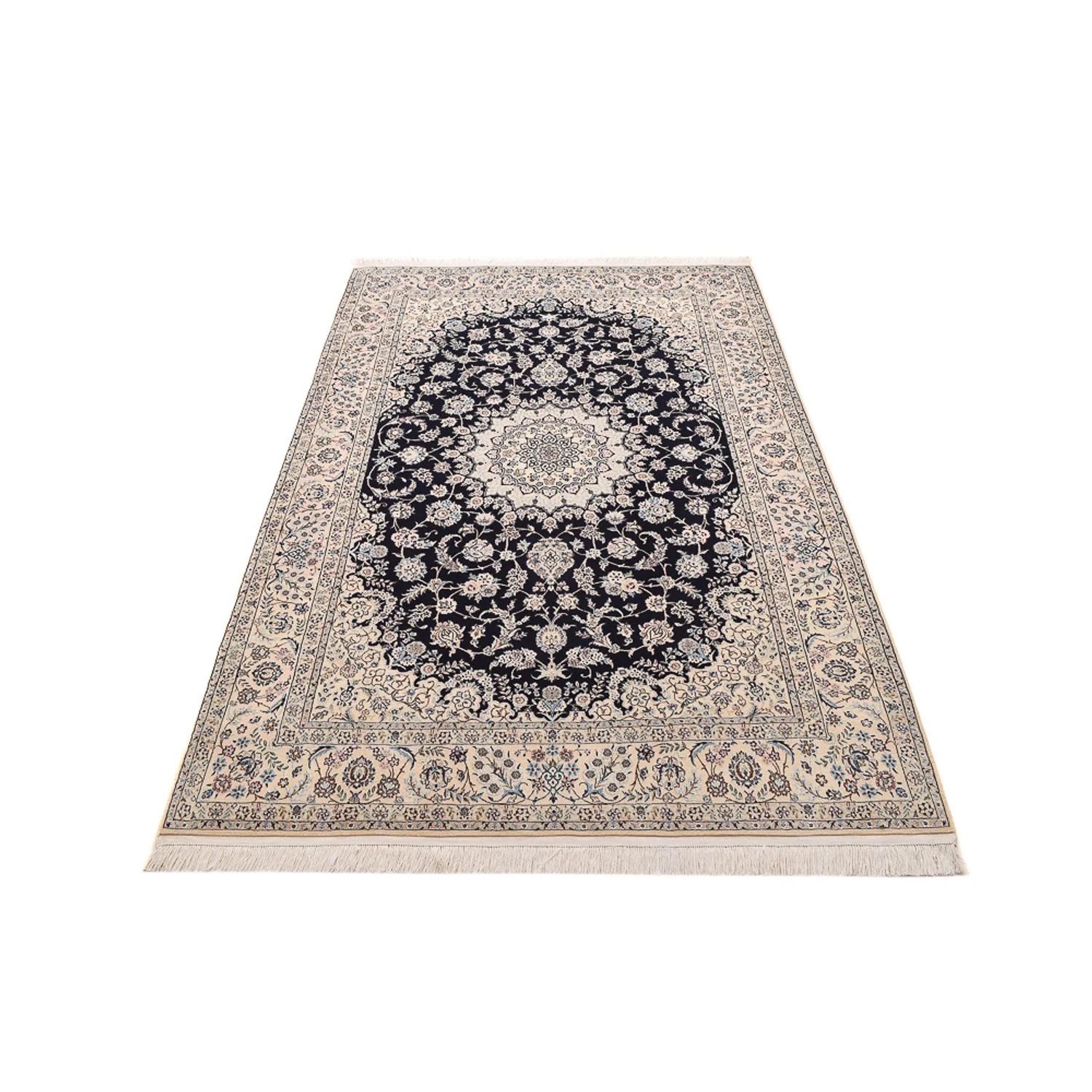 Perserteppich - Nain - Premium - 240 x 161 cm - dunkelblau - Image 5