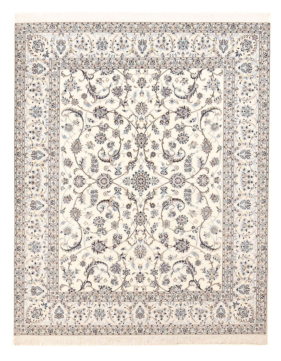 Perserteppich - Nain - Premium - 255 x 210 cm - hellgrau