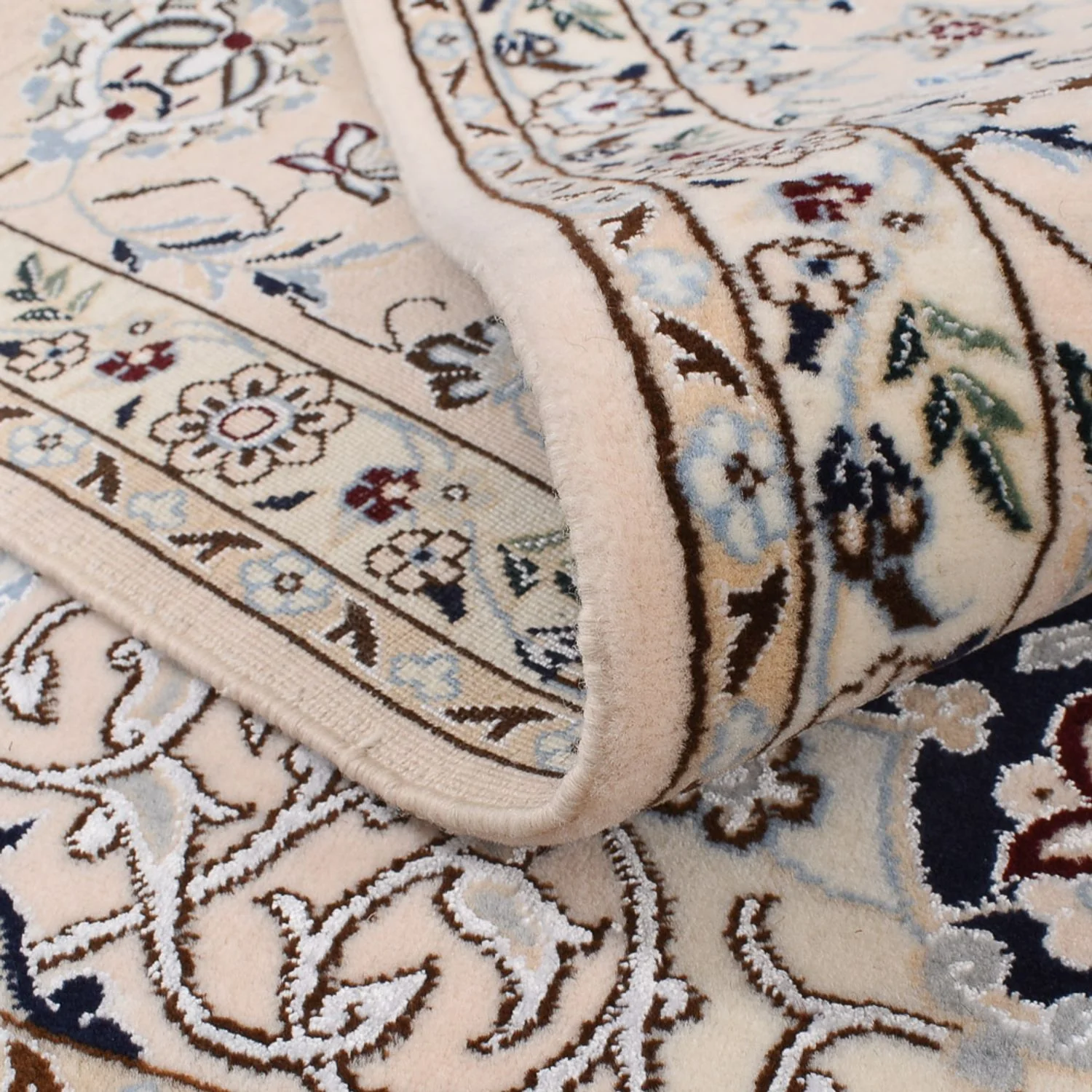 Perserteppich - Nain - Premium quadratisch - 181 x 178 cm - dunkelblau - Image 4