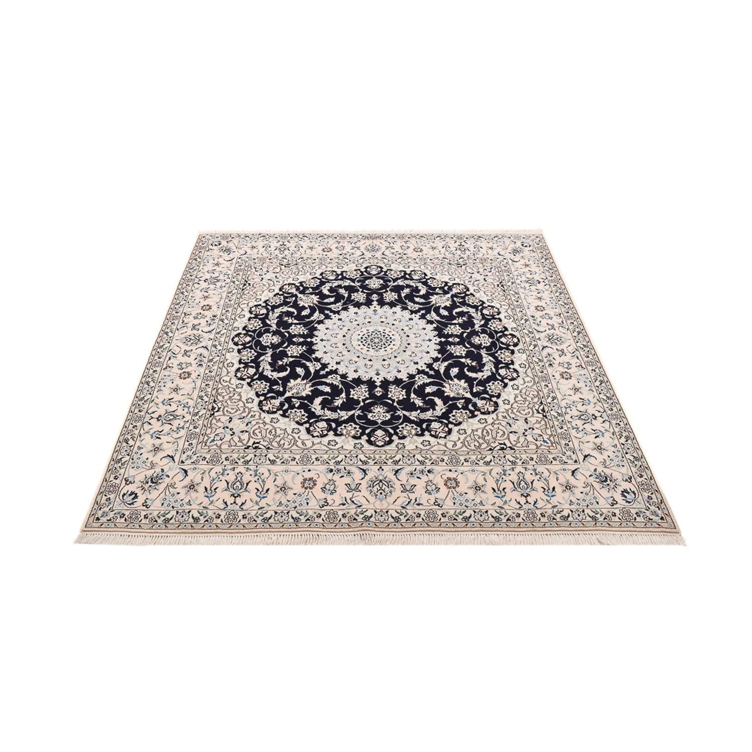 Perserteppich - Nain - Premium quadratisch - 181 x 178 cm - dunkelblau - Image 5