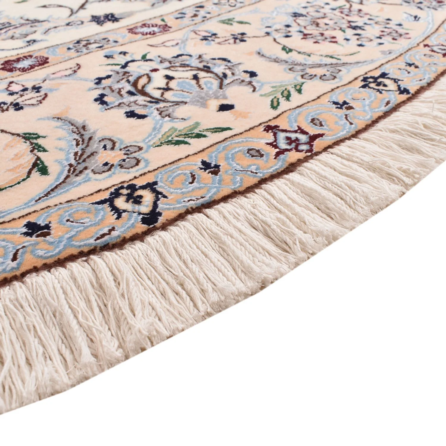 Perserteppich - Nain - Premium rund - 252 x 252 cm - creme - Image 2