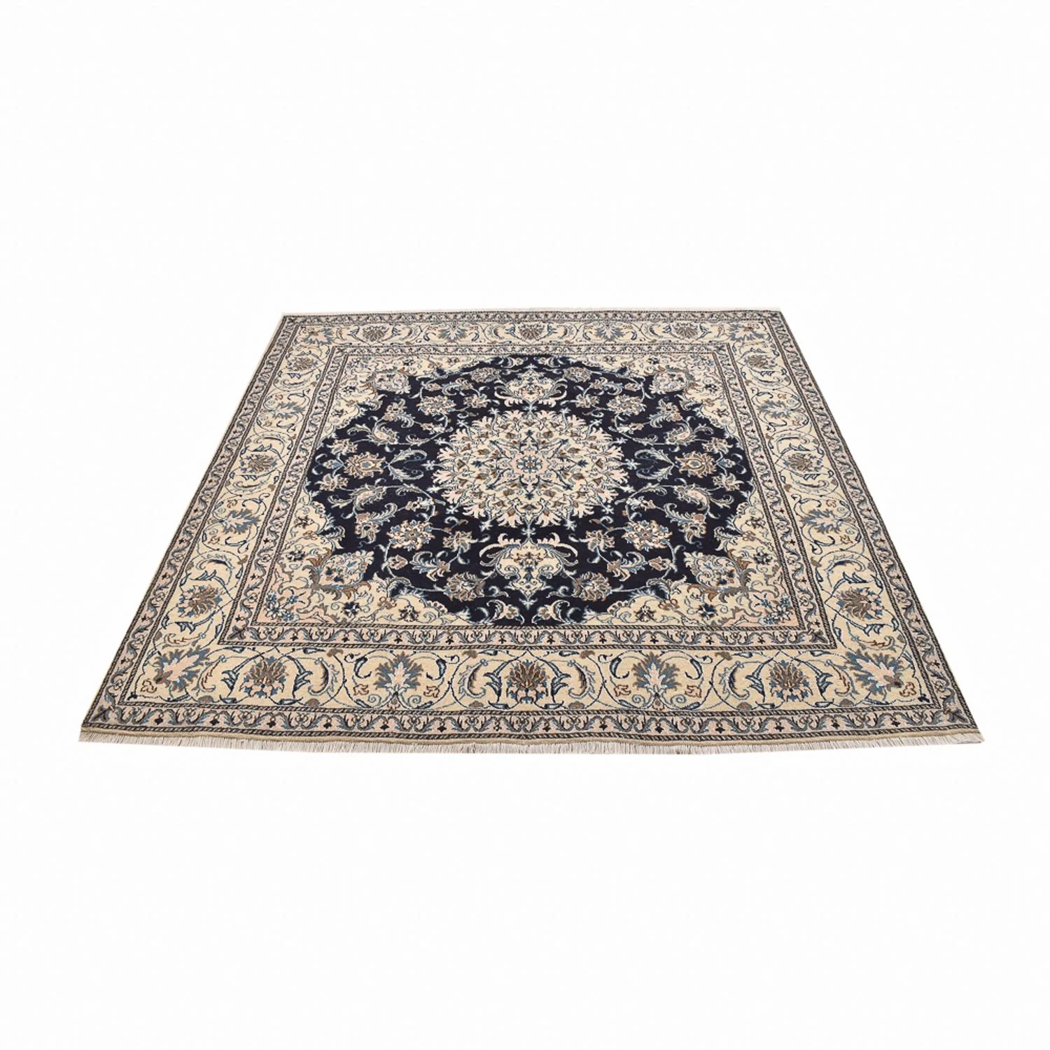 Perserteppich - Nain quadratisch - 195 x 193 cm - dunkelblau - Image 5