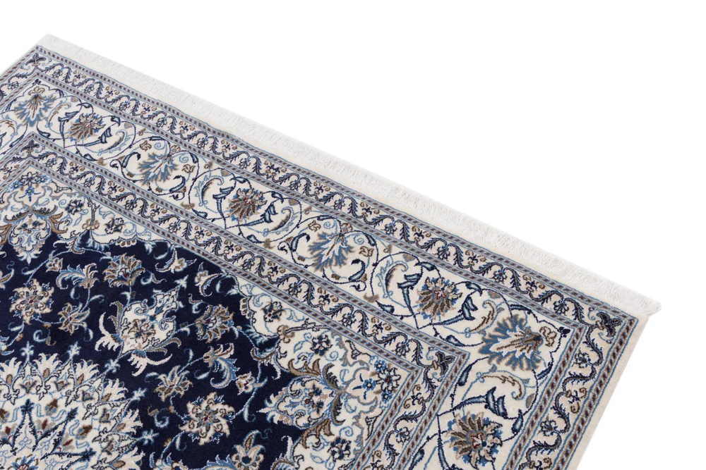 Perserteppich - Nain quadratisch - 196 x 192 cm - dunkelblau - Image 4