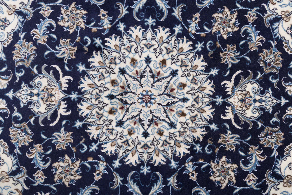 Perserteppich - Nain quadratisch - 196 x 192 cm - dunkelblau - Image 8